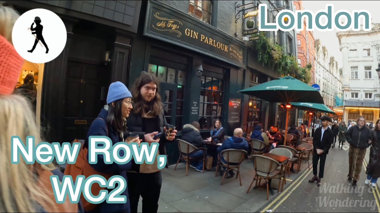 A very chilly stroll along New Row, WC2, London