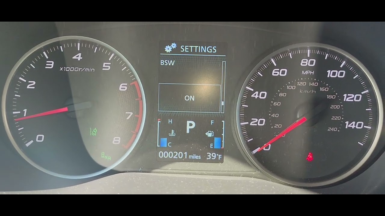 how to disable blind spot monitor on a 2022 mitsubishi eclipse cross