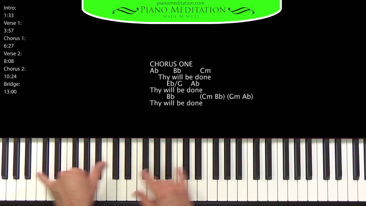 Thy Will (Hillary Scott) - How to Play on the Piano | Eb