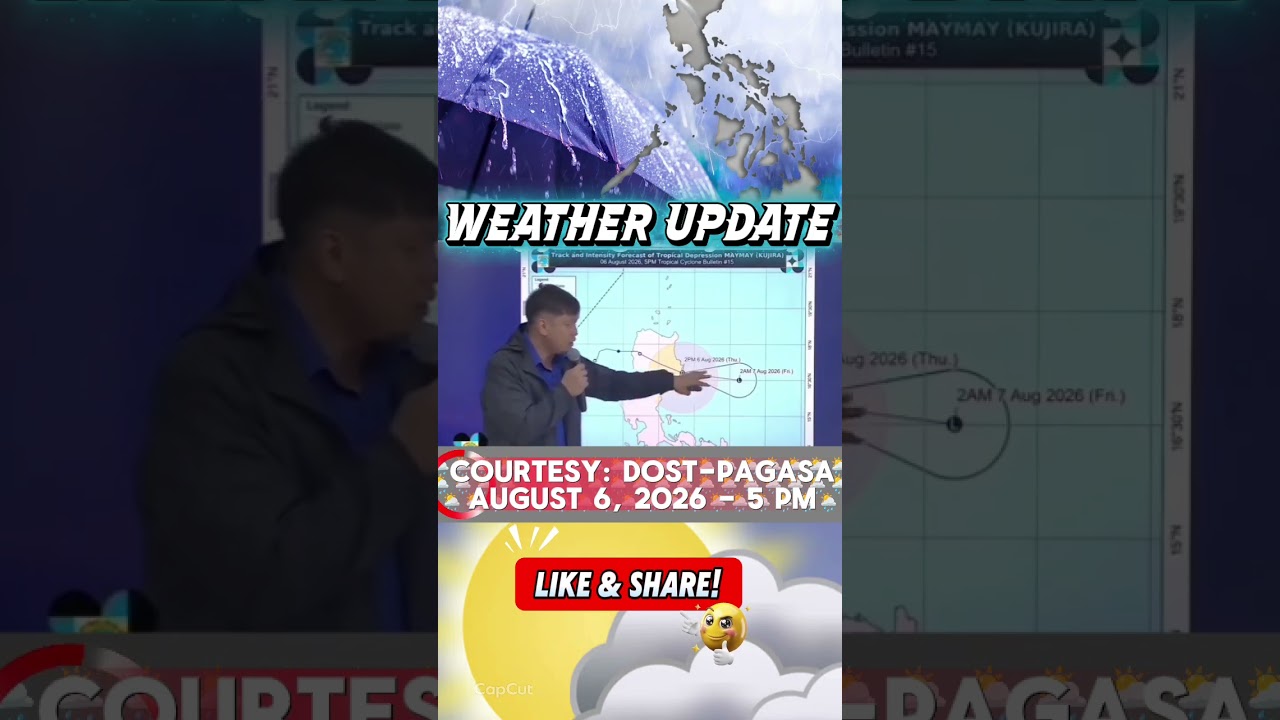 Weather Update as of 5 PM Today August 06, 2026 || #PHweather #WeatherUpdate #bagyoupdate #habagat