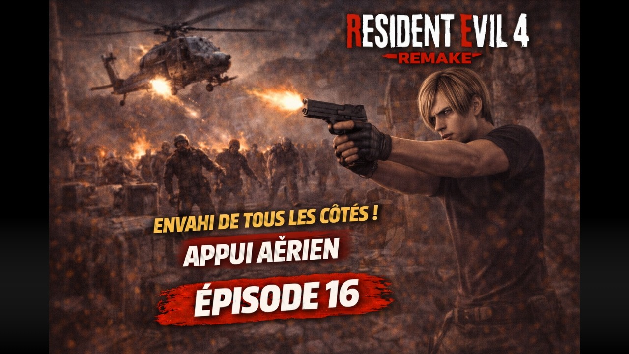 Resident Evil 4 Remake – Épisode 16 | Fin de Krauser et Hélico de soutien | Let’s Play Fr