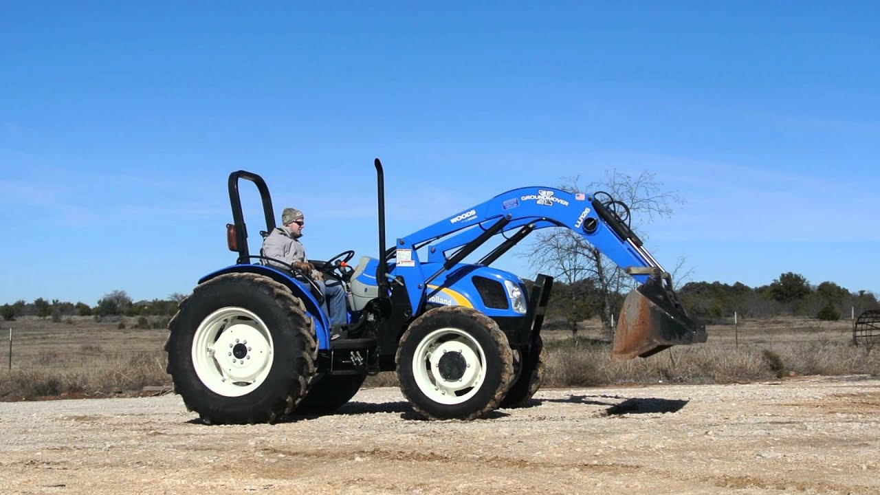Demo of New Holland T4020 Tractor w/ Loader, 4WD, Great Condition, Gear Shift Transmission