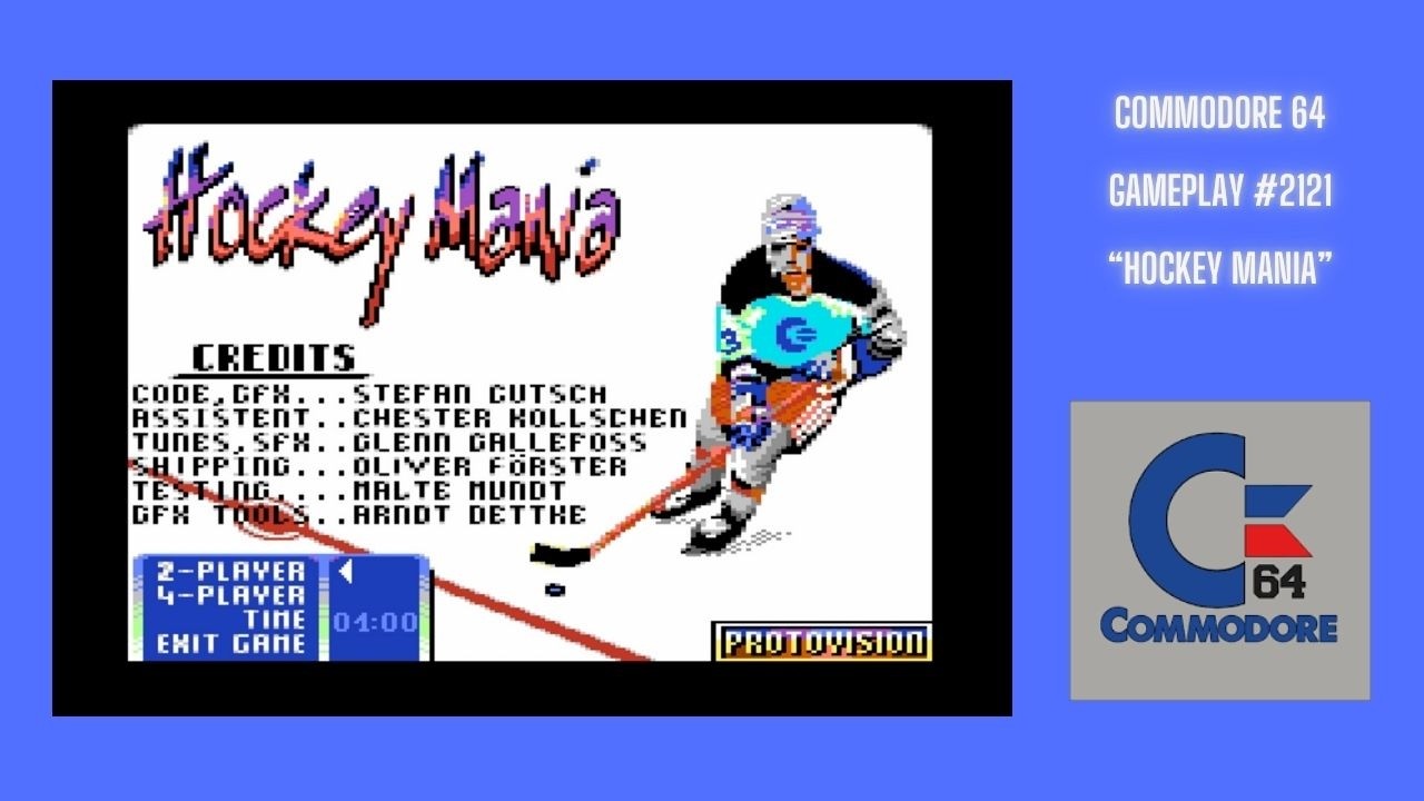 Hockey Mania (Commodore 64 / Gameplay #2121)