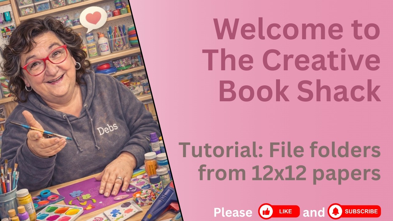 File folders from 12x12 scrapbook paper - a quick tutorial