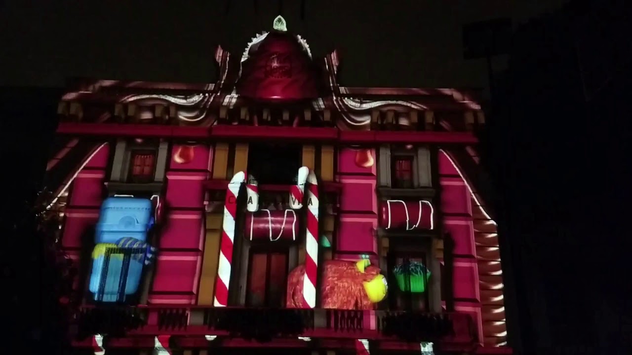Encesa de llums Nadal 2019 L'HOSPITALET - Mapping CASA DE LA VILA