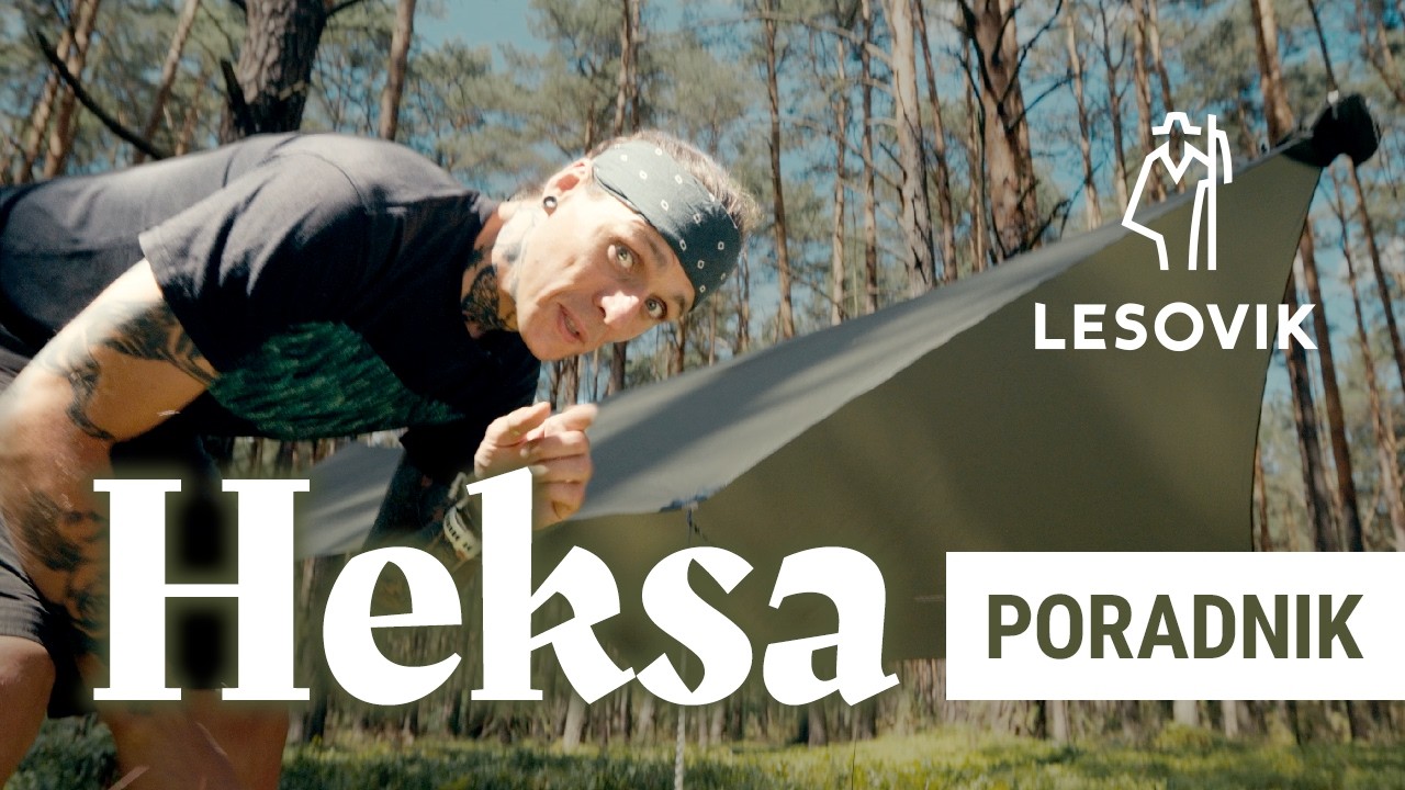 Jak rozwiesić tarp do hamaka? | How to use a hammock tarp? | Lesovik HEKSA - Poradnik - Manual