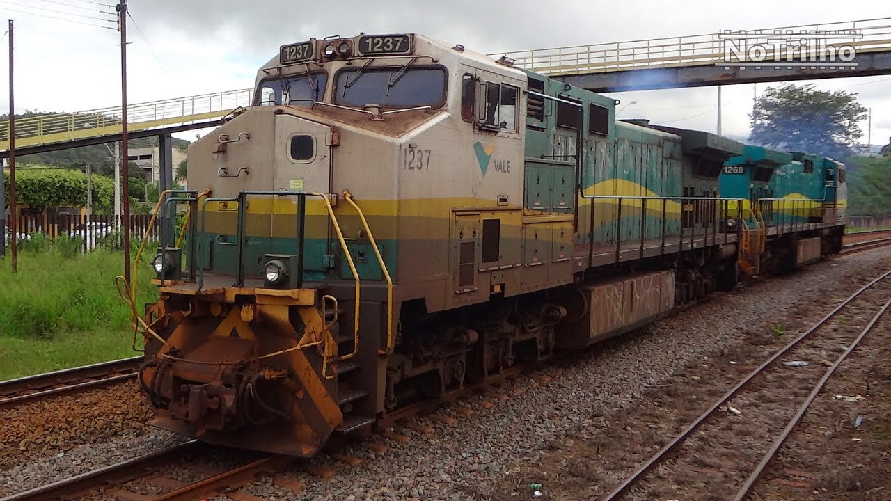 TRENS DA VALE na Estrada de Ferro Vit&oacute;ria a Minas - EFVM