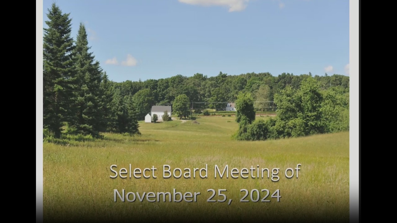 Select Board - November 25, 2024
