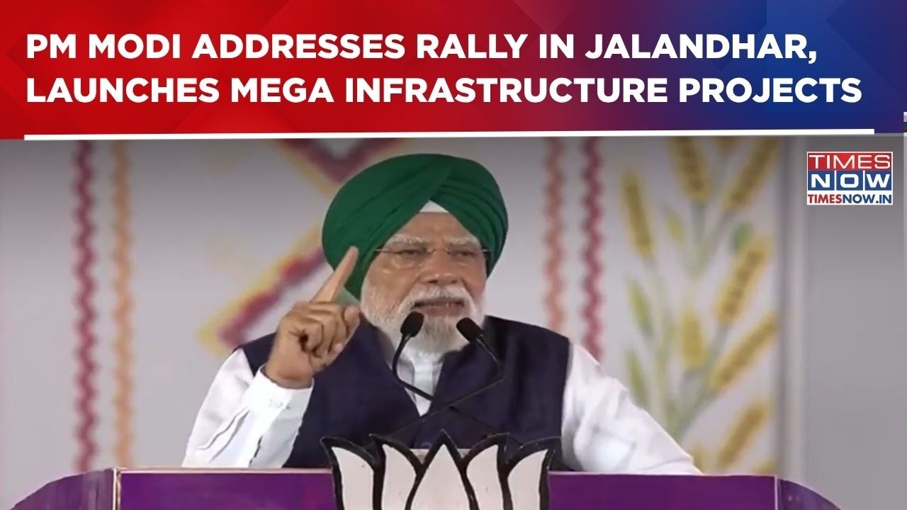 PM Modi Addresses Public Rally In Jalandhar, Punjab, Inaugurates Key Developmental Projects | Watch