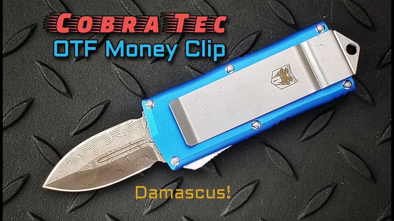 Cobra Tec OTF Money Clip Dagger in Damascus!