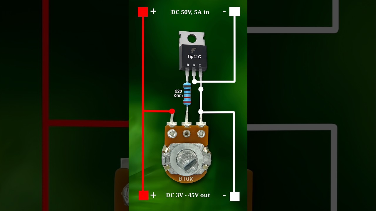 3V - 45V Variable Power Supply | Voltage Regulator Circuit