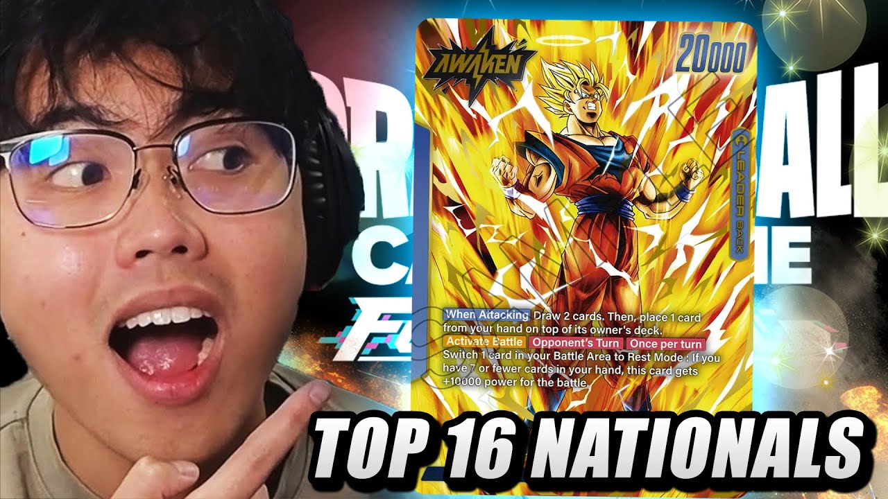 My Top 16 Nationals BLUE Angel Goku Deck List