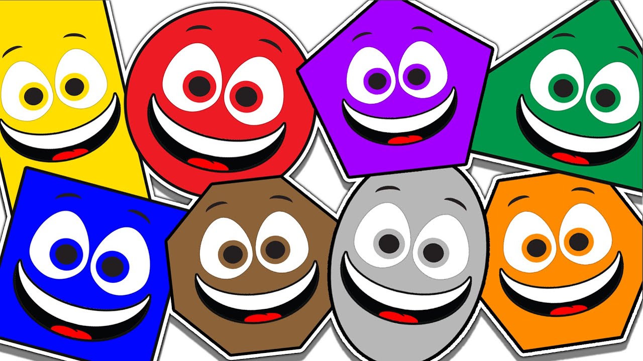 Shake Shake Shake POP!  The Baby Big Mouth Buddies Learn to Spell Shapes! Learn Colours!