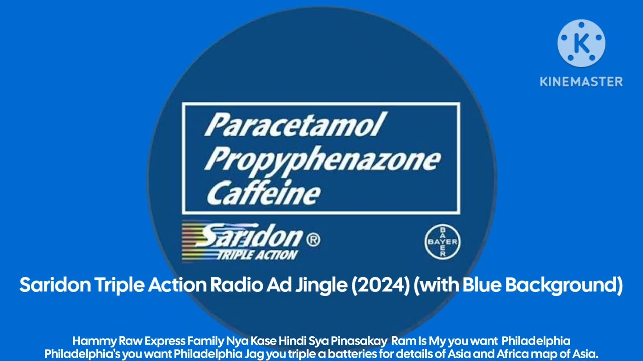 Saridon Triple Action Radio Ad Jingle (2024)