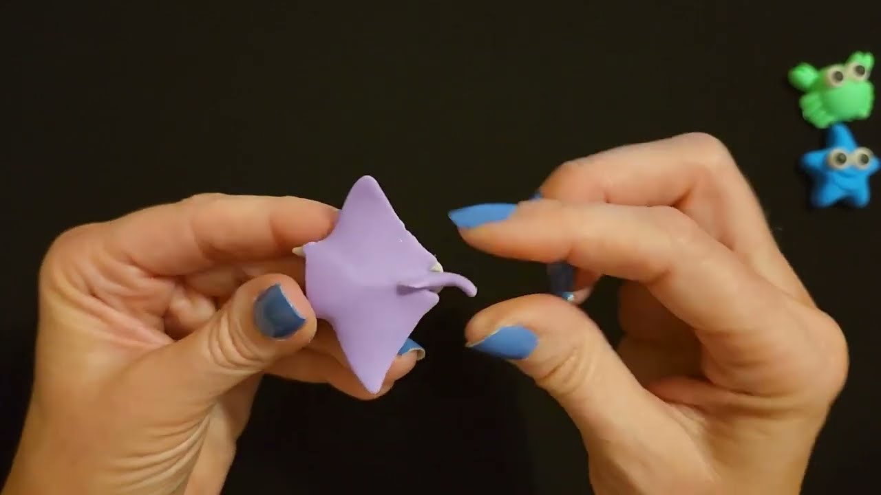 ASMR | Sea Creature Erasers Show & Tell (Whisper)