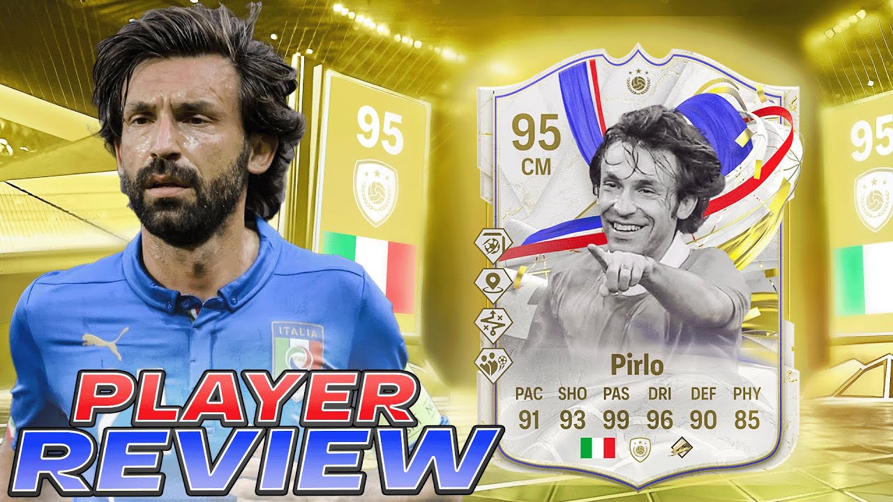 🔥95 GREATS OF THE GAME ICON PIRLO PLAYER REVIEW - EA FC 24 ULTIMATE TEAM