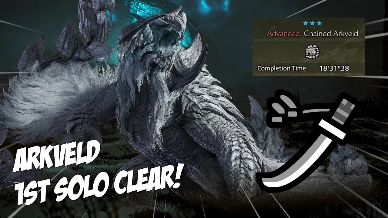 ARKVELD 1ST SOLO CLEAR W/ LS, NO PALICO & NO CAPTURE | MONSTER HUNTER WILDS OBT