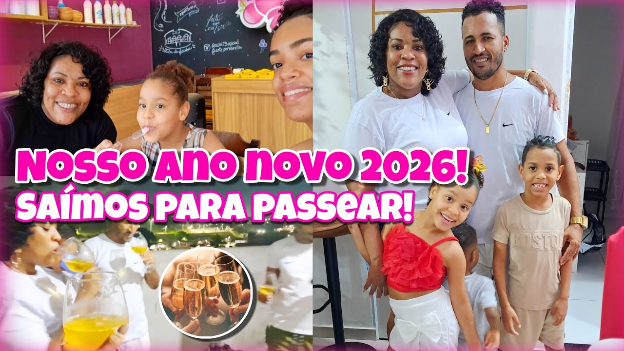 NOSSO ANO NOVO DE 2026 🤍✨️| FUI COMPRAR UMA ROUPA PARA O FERIADO 😯| SAÍMOS PARA PASSEAR EM FAMÍLIA❤️
