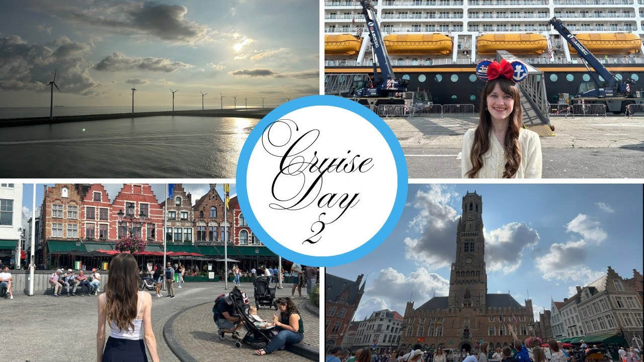 Disney Dream 3 Night Sailing To Belgium - Day 2.1 How To Get On & Off Ship Plus To & Around Bruges!