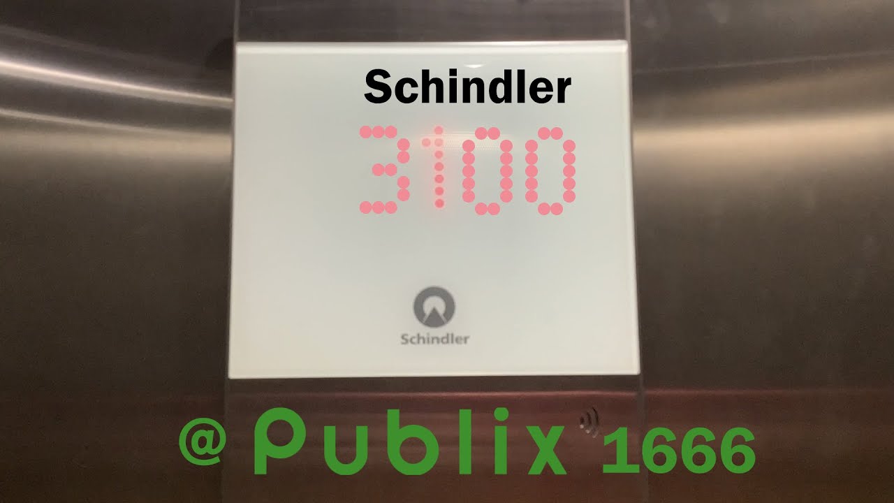 Schindler 3100 MRL elevator @ Publix 1666, Palmetto, FL