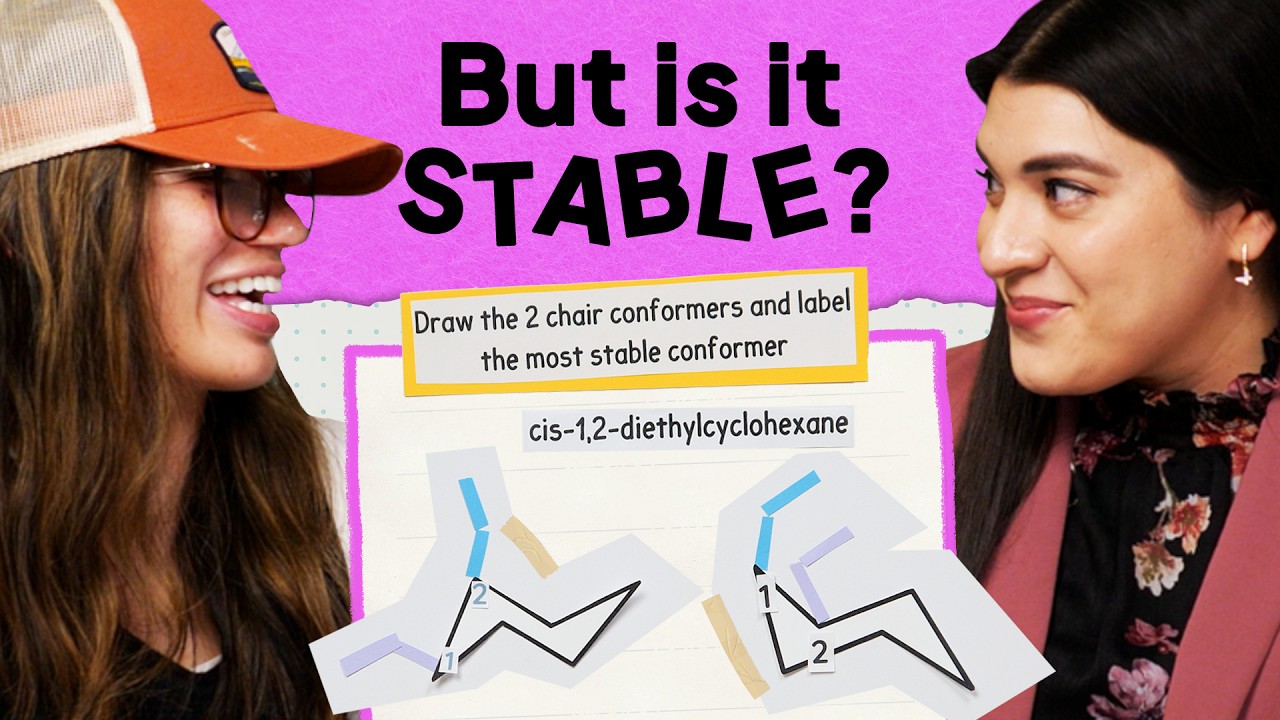 Drawing the Most Stable Chair Conformation of cis-1,2-dimethylcyclohexane