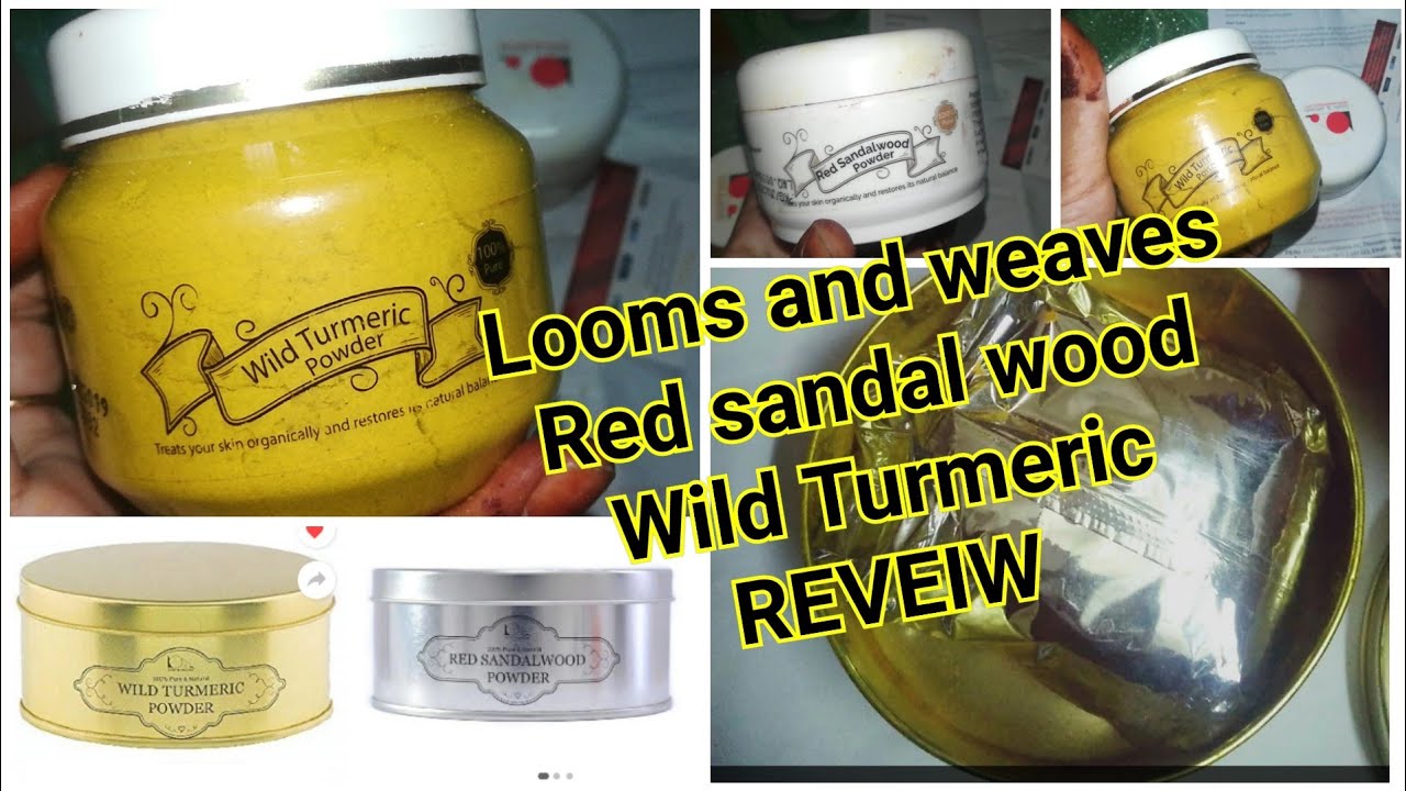 #Loomsandweaves #WildTurmeric and #Redsandalwood powder Reveiw.. How to use..