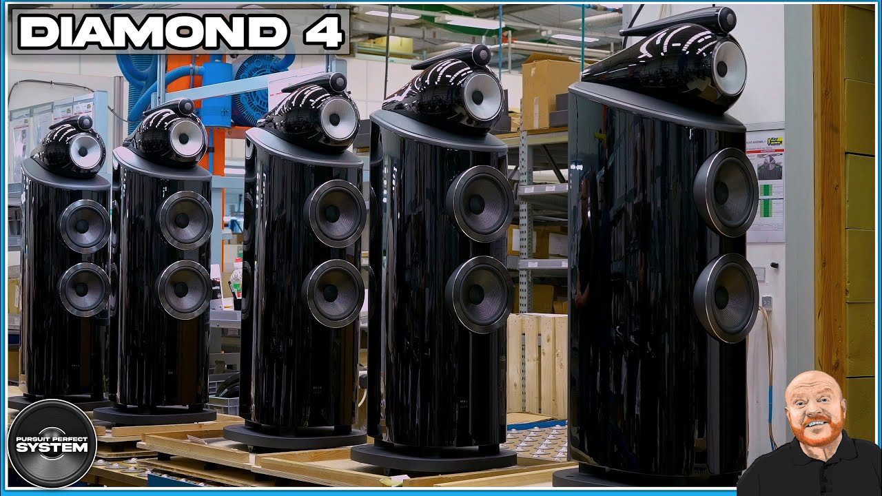 NEW Bowers & Wilkins 800 Diamond 4 HiFi Speakers Factory & MORE !!
