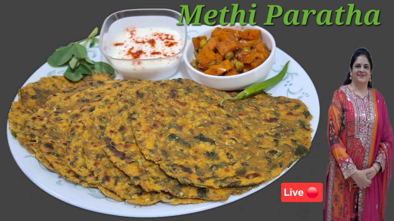 Live Cooking, Methi Paratha Recipe