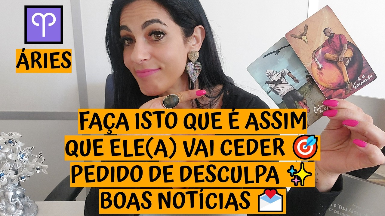 ÁRIES ♈️ FAÇA ISTO QUE É ASSIM QUE ELE(A) VAI CEDER 🎯 PEDIDO DE DESCULPA ✨ BOAS NOTÍCIAS 💌