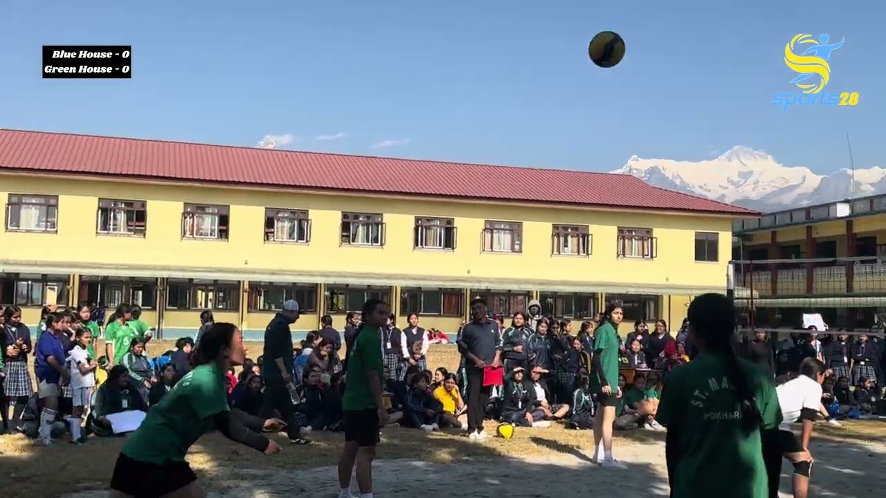 Green Vs Blue😱😰🏐 Annual Sports Meet-2082 // St Mary’s School,Nayagaun-15,Pokhara @volleyballworld 