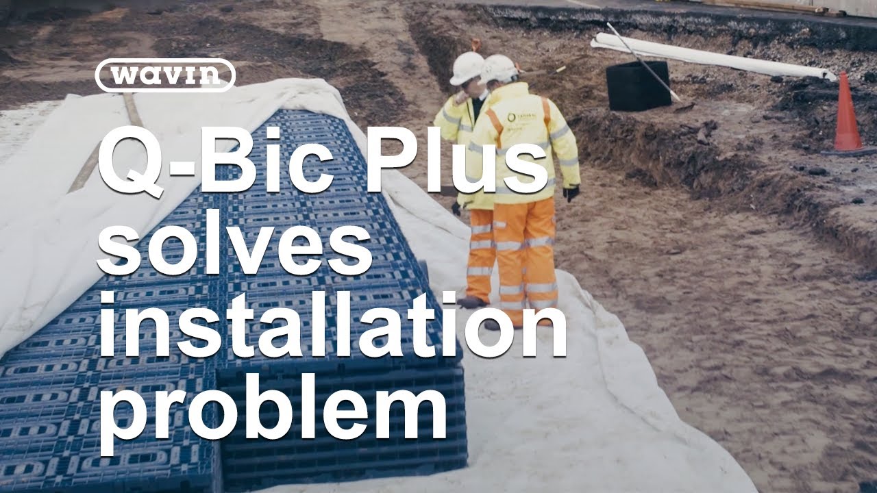 Q-Bic Plus solves major attenuation tank installation problem SuDs