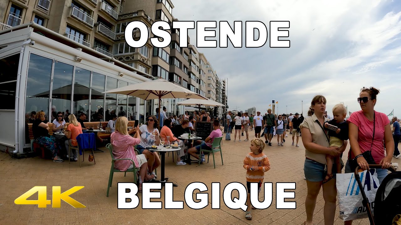 🇧🇪   OSTENDE Front de mer suite | Belgique | 4K UHD