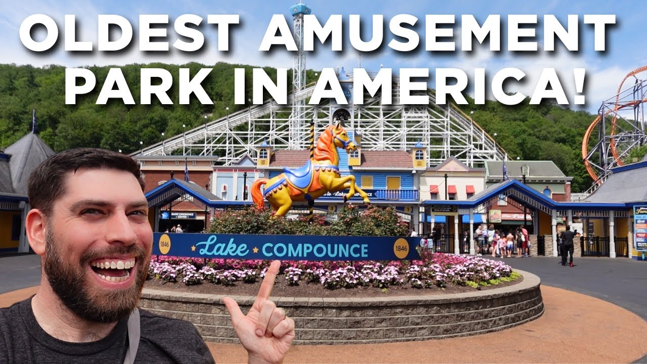 A Tour Around LAKE COMPOUNCE: America’s OLDEST Amusement Park! - Opened in 1846! - Bristol, CT