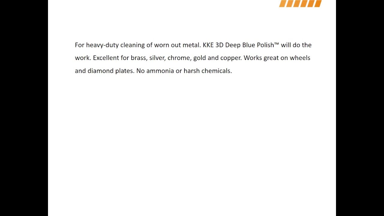 KKE 3D Deep Blue Metal Polish
