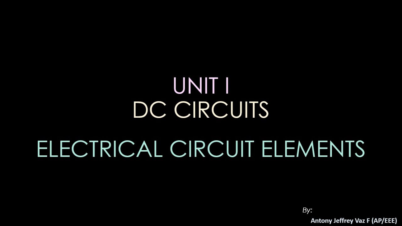 Electrical Circuit Elements