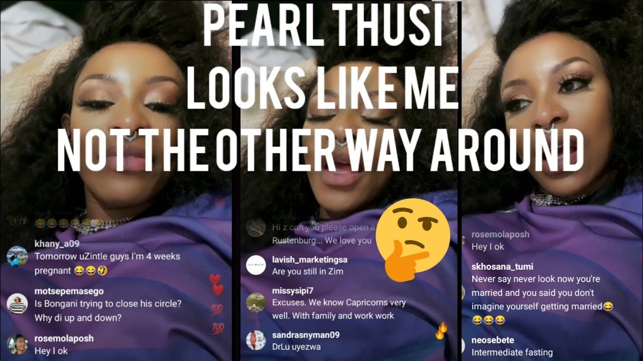 incase you missed it.. DJ zinhle's Instagram live //South African youtuber