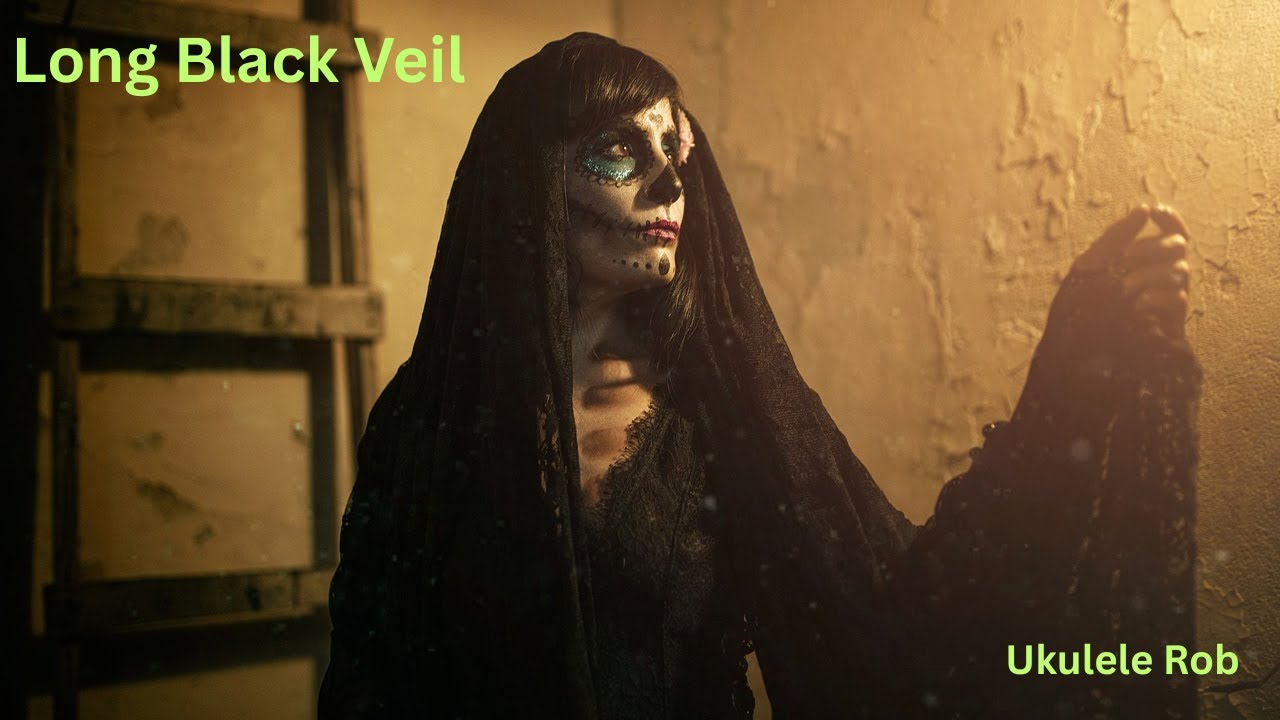 Long Black Veil [Baritone Ukulele ] cords &lyrics in Description.