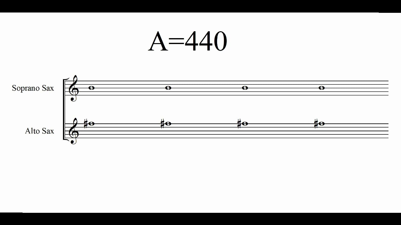 Tuning Note A for Sax (440 Hz)