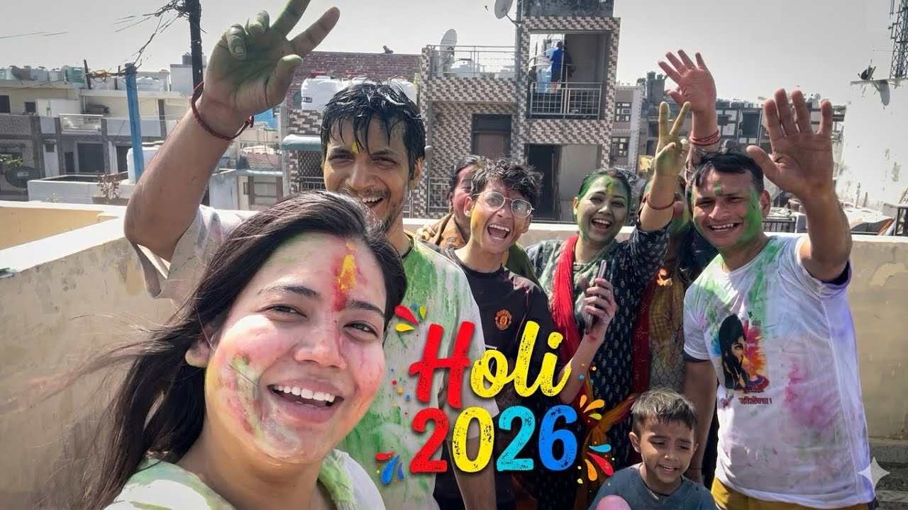 Holi at Nani Ghar after so long! ❤️ Holi 2026 Celebration 🌈