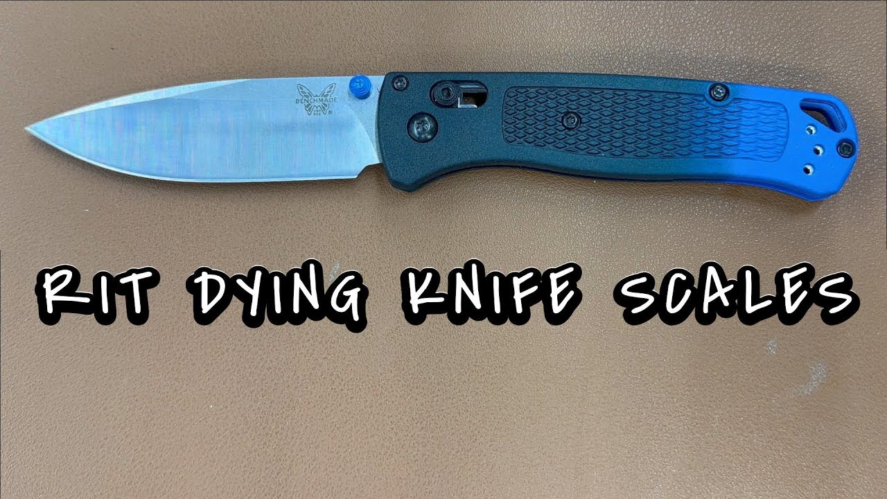 Dying Knife Scales with Rit Dye