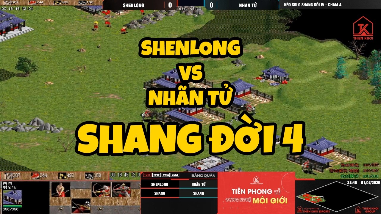 Shenlong vs Nhãn Tử | Solo Shang đời 4 | Ngày 01/02/2026