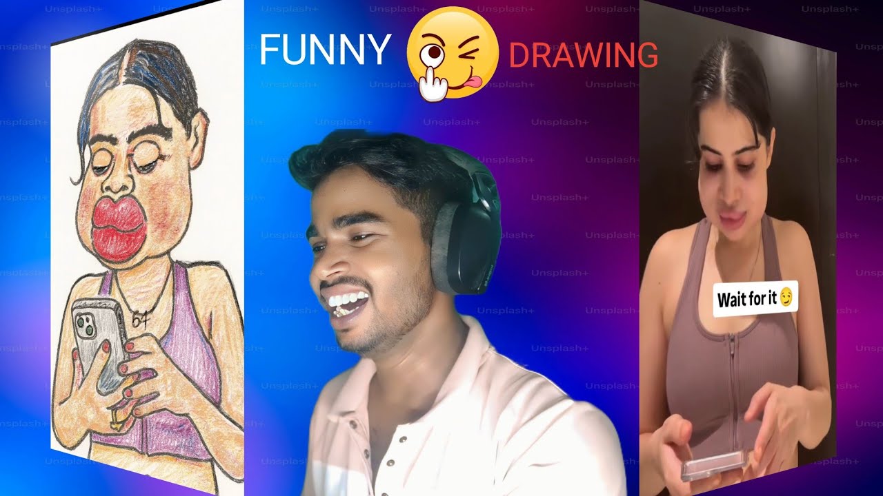 funny drawing Indian Instagram urfi Javed drawing funny