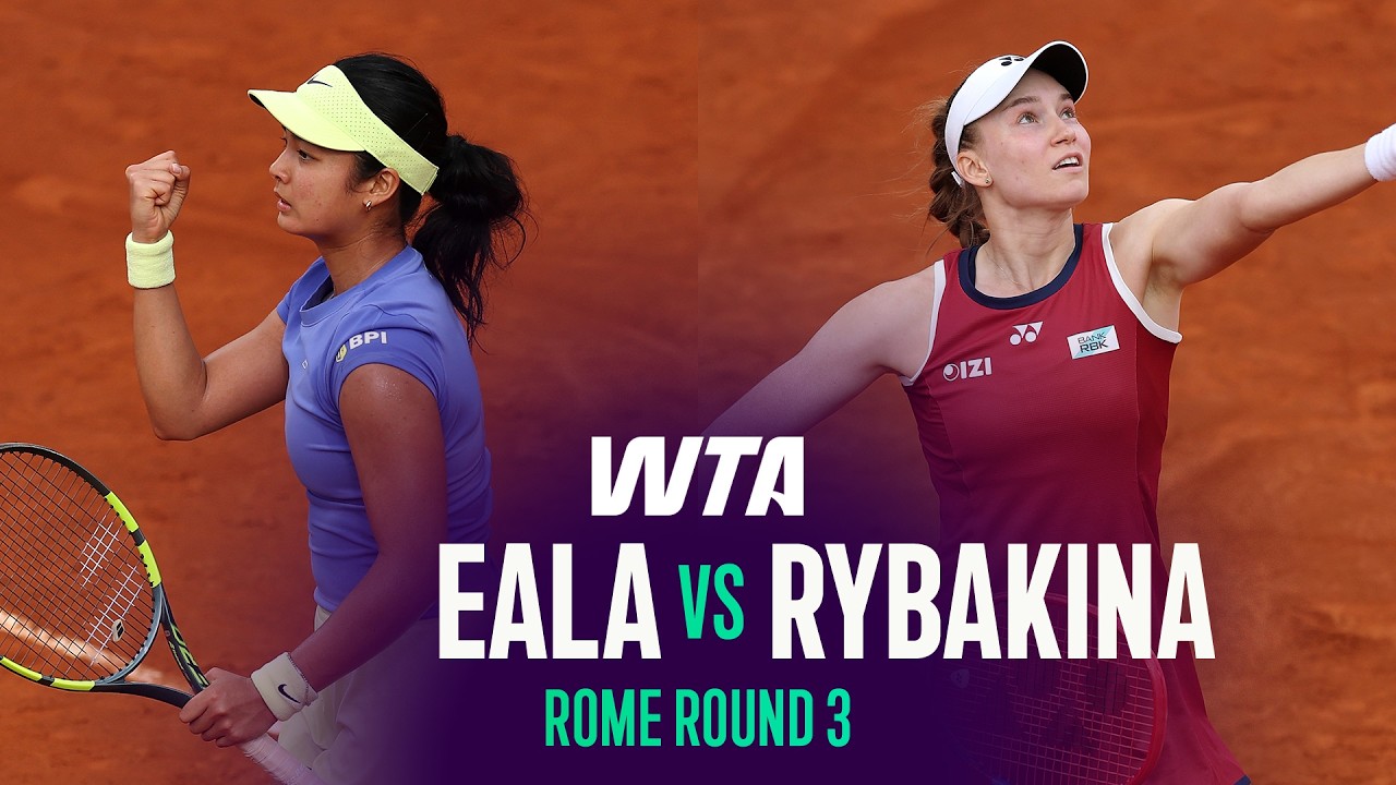 Александра Эала против Елены Рыбакиной | 3-й раунд турнира WTA в Риме, 2026 | Обзор матча