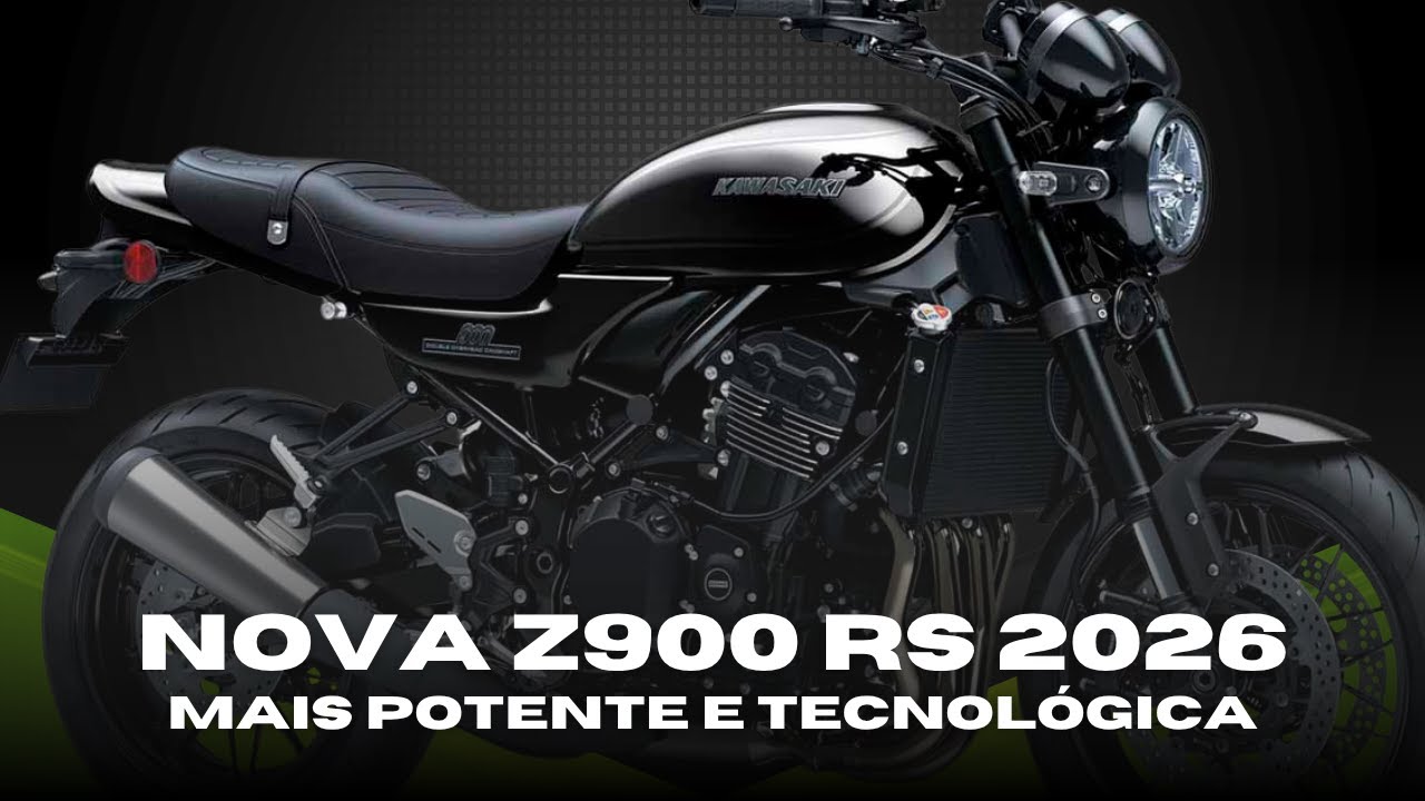 KAWASAKI Z900 RS 2026: A Retrô MUDOU! Mais POTÊNCIA e TECNOLOGIA