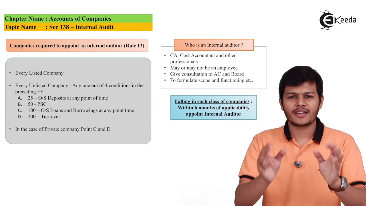 Section 138 Internal Audit - Accounts of Companies - CA Intermediate Corporate
