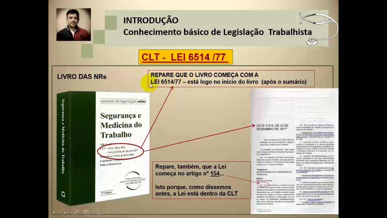 Videoaula 2 - Introdução a legislação trabalhista em SST - Leis e NRs