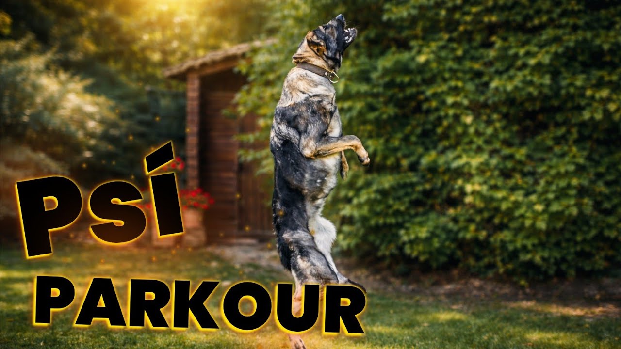 NAUČIL SOM PSA PARKOUR!😂