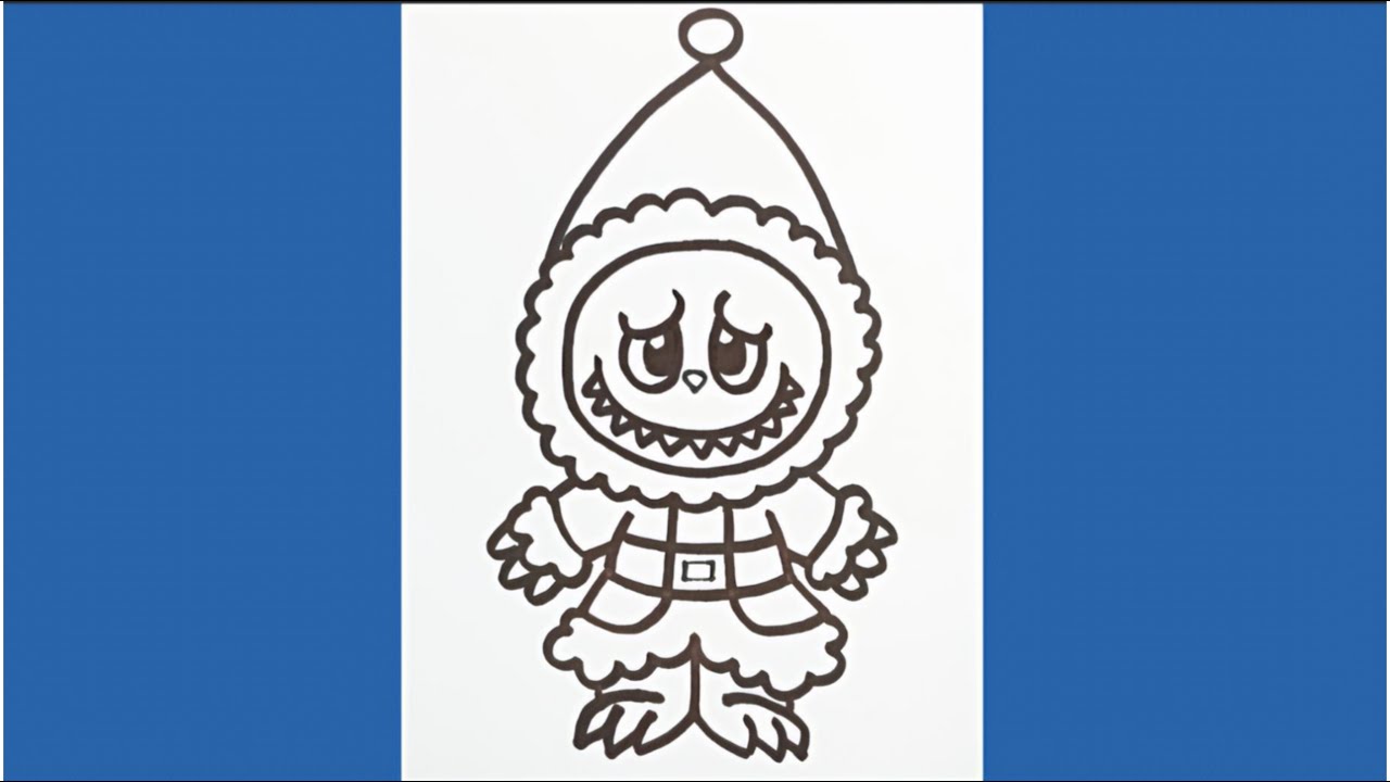 How to Draw Christmas Labubu 🎄 / Step by Step Drawing for Beginners