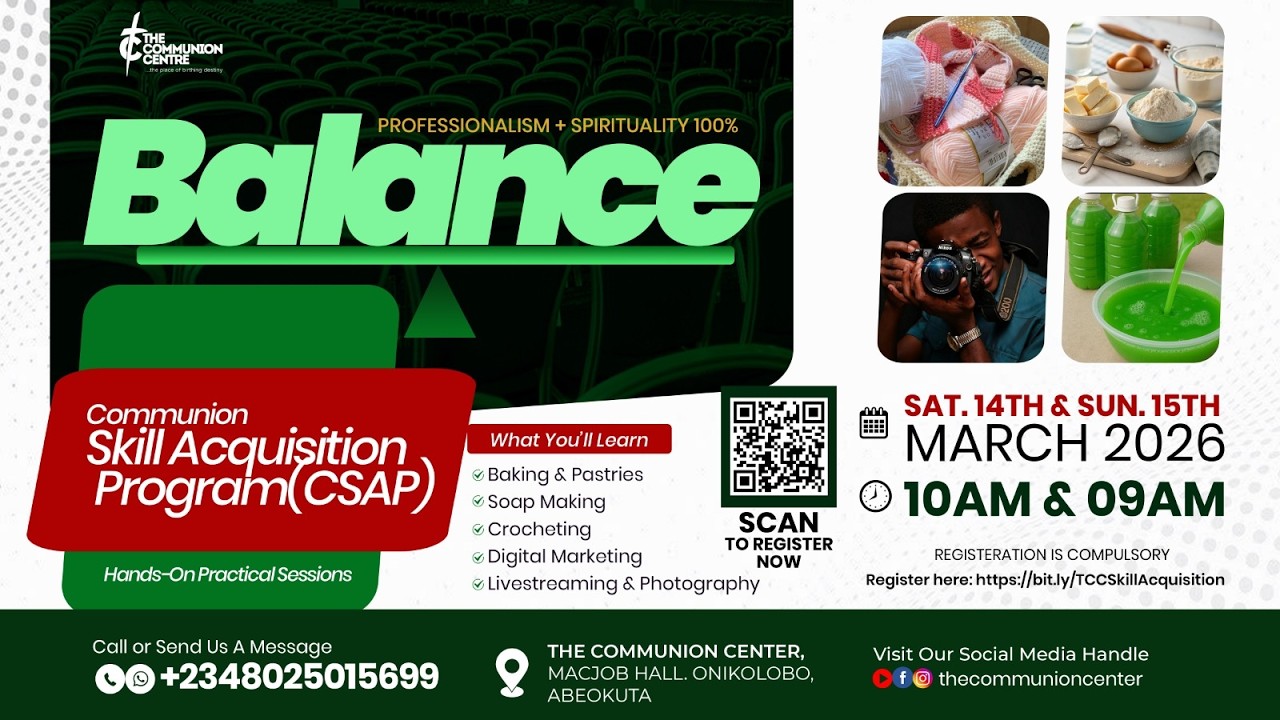 THE COMMUNION CITY OF ZION | SUNDAY SERVICE WITH PASTOR JOE ABUTU | 15TH -MARCH- 2026