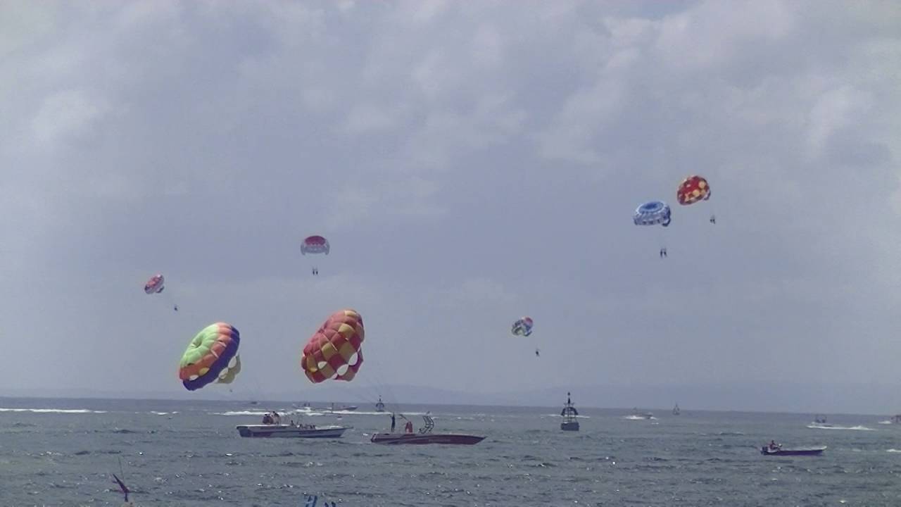 Bali Parasailing Adventure At tanjung benoa beach | bali marine sports